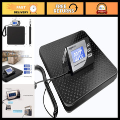 Digital Shipping Postal Scale – Heavy Duty 660 lb Capacity, Tare Function, Porta