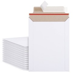 30 – 9×11.5 Easy Self Seal White Ship Flats Cardboard Envelope Mailer Mailer