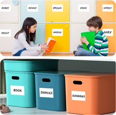 4X6 Inch Removable Labels 100 Pcs, Water/Oil/Tear Resistants No Residue for Home