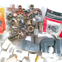 PVC/Metal Plumbing Fittings Lot DIY Handyman Plumber New Open Box