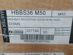Lot of 10 36″ Lithonia Lighting Light Fixture Hanging CHAIN ONLY – NO HOOKS
