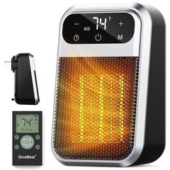 Givebest Cyber 800W Plug in Heater with ECO Mode Save Energy – Portable Outle…