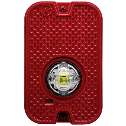 System Sensor P2GRKLED L-Series Outdoor Compact Wall-Mounted Horn Strobe, “FIRE”