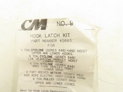CM Columbus McKinnon 45665 Hook Latch Kit Lot of 2