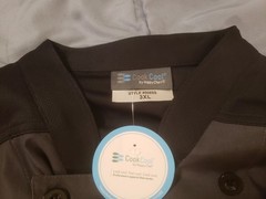 Happy Chef Men’s Vertex Chef Coat Large Charcoal & Black Size 3XL NEW #508SS