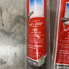 2 Frost King 84 x 300 Insulation Window Shrink Film (180 Ft Total In Each Roll)