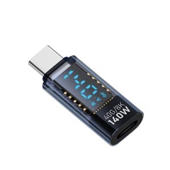 USB C Adapter LED Wattage Display 140W 40Gbps 8K USB C Extension PD3.1 Type1604