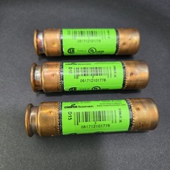 (3) Bussmann FRN-R-35 Fusetron 35Amp 250V AC/125V DC Time-Delay