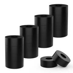 16 Pcs Multi Purpose Rubber Spacers 1 Inch OD x 3/8 Inch ID x 1/2 Inch Thick