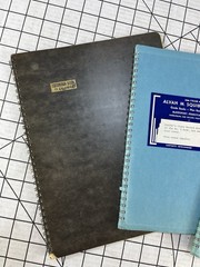 Vintage Notebook Lot Alvah M Squibb Class Record Book No 9 Vern O Bound Columnar