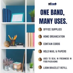 Plasticplace Rubber Bands, Size #33, Approx. 875 (3.5″ X 1/8″), 1 Lb, 16 Oz