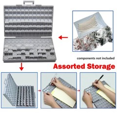 AideTek Box-all Enclosure SMD tiny parts Surface Mount Organizer storage Labels