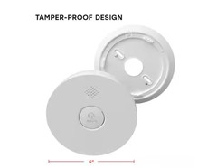 USI Hardwired and 1-Year Battery Backup Smoke Detector with Photoelectric Sensor