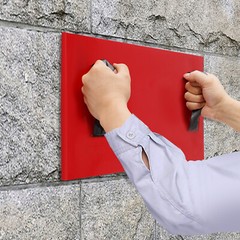 Rectangular Polyurethane Stone Tile Texture Concrete Texture Mat Roads Stamp Mat