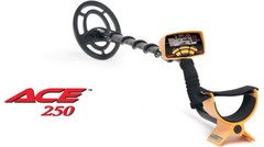 Garrett Ace 250 Metal Detector + Waterproof Coil + Edge Digger