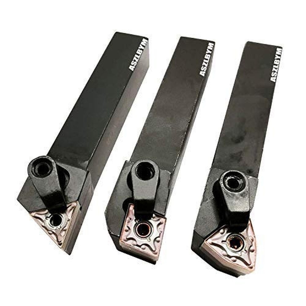 3PCS 5/8″ Metal Lathe Excircle Indexable Carbide Turning Tool Holder Bit Set …