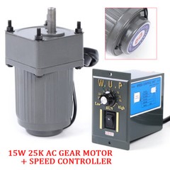 110V 54RPM Gear Box Motor 25K High Torque Reversible Variable Speed Controller