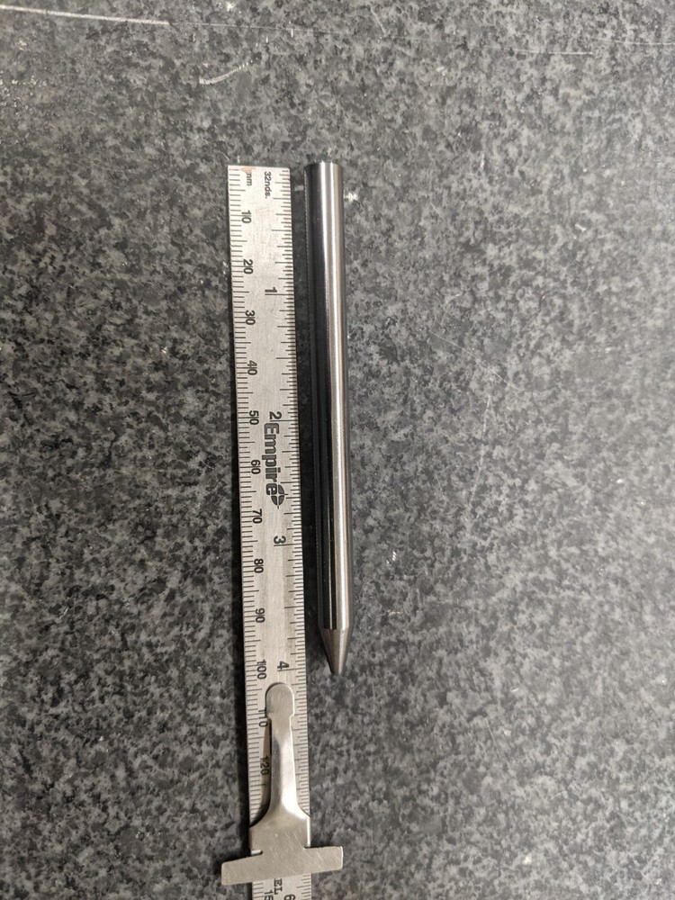 Omax type abrasive Waterjet  Tube Cutting Head Nozzle .314 OD .040 ID 4.00 long
