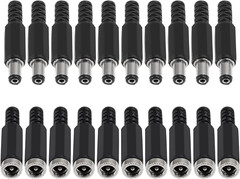 20 Pairs (40PCS) DC Socket 5.5Mm X 2.1Mm Female DC Barrel