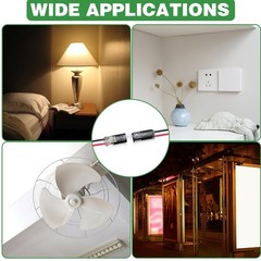 50 Pcs Double-Wire Plug-in Connector Led Light Strip Fast Connectorswith 2 Pin