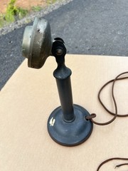 VINTAGE WESTERN ELECTRIC COMPANY CANDLESTICK PHONE JAN. 26, 1915 DISPATCH BRASS