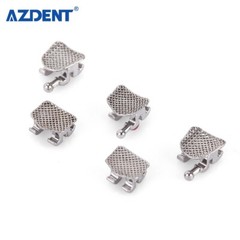 50 Packs AZDENT Dental Orthodontic Brackets Metal Brace Mini Roth 022 Hooks 345