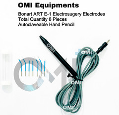 Bonart 7 x ART E-1 Electrosurgery Electrode wit Tips wire &Pencil Autoclaveable