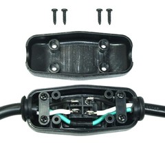 6ft 18 Gauge 3 Prong AC Power Cord Cable with on Off Switch, Pigtail (Open En…