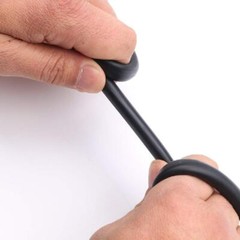 50 FT Black Latex Rubber Tubing3/8in OD 1/4in ID Black 1 Continuous Piece