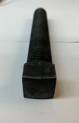 (2) 7/8-9 x 6 Square Head Set Screw Steel Plain Jack Bolt Hardened 7/8″ .875×6″