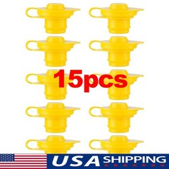 15 Yellow Fuel Gas Can Jug Vent Cap Blitz Wedco Scepter Essence Midwest Eagle