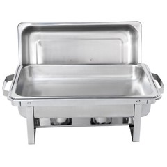 6x 8QT Chafing Dish Stainless Steel Chafer Complete Set with 2 Warmers Buffet