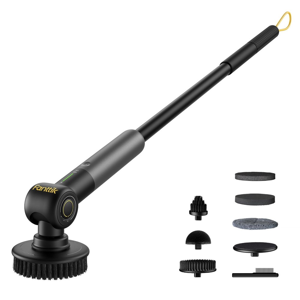 Fanttik Flip G9 Pro Electric Scrubber, VoltiPulse Motor, Dual-Speed Black