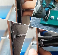 Expansion Screw Petal Nut,Petal Shape Metal Nut with Screws Easy Installation