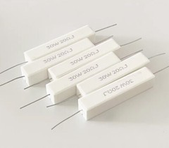 30W Horizontal Cement Resistor 1R/2/3R/3.3/4R/4.7R/5/6/8R/10/12/15/20 ohms