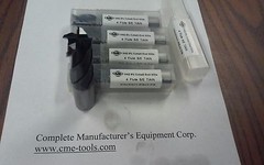 3/4″ M42 cobalt 4 flt end mills Tialn coated 5pc for $116.00 #1009-COT-34-new