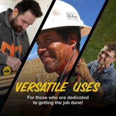 Guardian Earplug Headphones – OSHA Approved Noise Isolating in-Ear Earbuds
