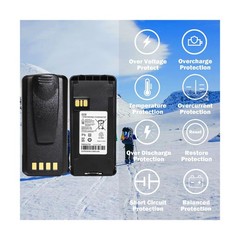 5-Pack PMNN4476A PMNN4476 PMNN4080 CP185 Two-Way Radio Battery 7.4V 2600mAh L…