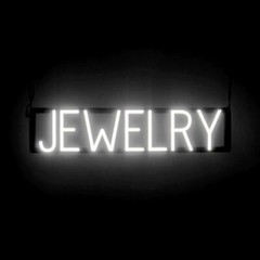 SpellBrite JEWELRY Sign | Neon Jewelry Sign Look, LED Light | 28.0″ x 6.3″