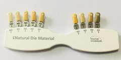 Dental IPS Natural Die Material Shade Guide Ivoclar Vivadent ND1-9 Abutment