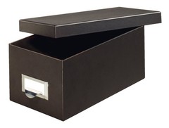 1 PCS Pendaflex Fiberboard Index Card Storage Box 3×5 Inch Solid Black 3X5BLA