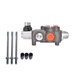 Hydraulic Monoblock Double Acting Control Valve, 3 Spool，21 GPM, SAE Ports