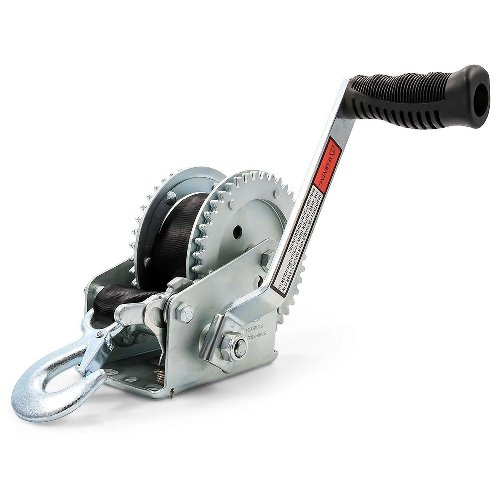 Camco 50001 Steel Marine Durable Corrosion Resistant Towing Winch w/ 20′ Strap