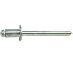 Aluminum Pop Rivets 1/8″ x 3/16″ Dome Head Blind 4-3 Gap .126-.187 Qty 100