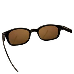MotoFrames MF Lockdown Motorcycle Riding Sunglasses Black Frames Dark Brown