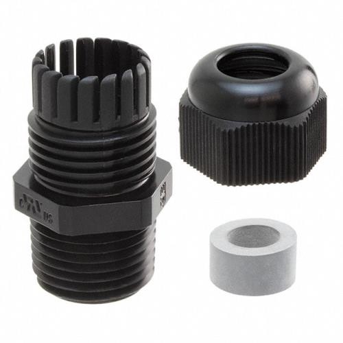 3Pc Essentra Components CG-NPT-1/2-1-BK CABLE GLAND 5-9MM 1/2″ NPT