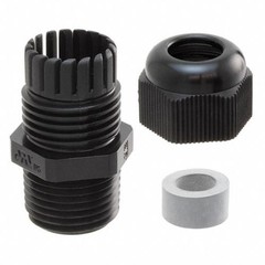 3Pc Essentra Components CG-NPT-1/2-1-BK CABLE GLAND 5-9MM 1/2″ NPT