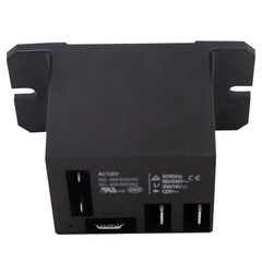 2PCS Power Relay AC120V Coil, 30A SPDT(1NO 1NC) 120 VAC with Flange Mou