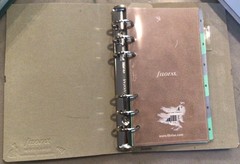 Filofax Woodlands Personal Organizer Brown Cover Green Bunny Rabbit – Rare Used.
