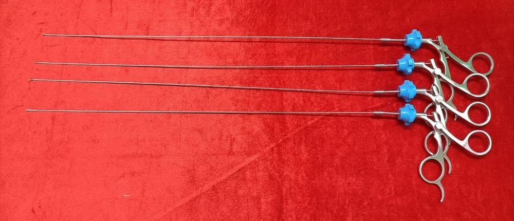 4pc – Hysteroscopy Semi Rigid Rotatable Scissor 5FR 40CM Reusable Instruments